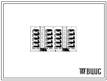 Фасады Типовой проект 114-07с/1 Пятиэтажная блок-секция двухсекционная рядовая торцевая на 29 квартир (двухкомнатных 2Б-28, трехкомнатных 3Б-1) со стенами из кирпича. Для строительства в районах сейсмичностью 8 баллов