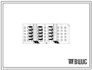 Фасады Типовой проект 114-08с/1 Пятиэтажная блок-секция двухсекционная торцевая на 35 квартир (однокомнатных 1Б-5, двухкомнатных 2Б-15, трехкомнатных 3Б-10, пятикомнатных 5Б-5) со стенами из кирпича. Для строительства в районах сейсмичностью 8 баллов