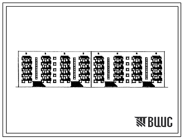 Фасады Типовой проект 114-114-14с/1 Пятиэтажный четырехсекционный дом на 60 квартир (двухкомнатных 2Б-40, трехкомнатных 3Б-10, четырехкомнатных 4Б-10) со стенами из кирпича. Для строительства в районах сейсмичностью 8 баллов