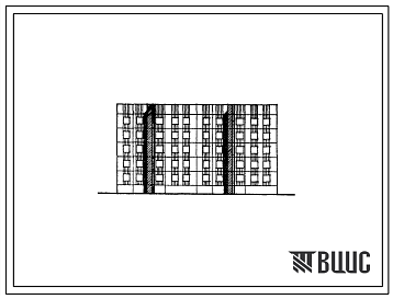 Фасады Типовой проект 78-02 Пятиэтажная блок-секция рядовая с торцевыми окончаниями на 30 квартир (однокомнатных 1Б-2, двухкомнатных 2Б-28). Для строительства во 2А климатическом подрайоне в г.Североморске и пунктах побережья Баренцева моря