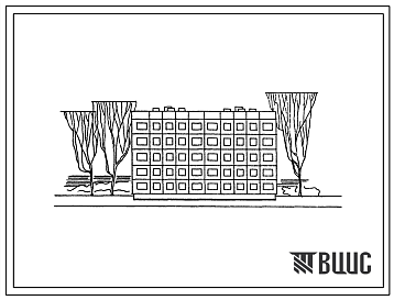 Фасады Типовой проект 1-464АС-062 5-этажная крупнопанельная блок-секция на 20 трехкомнатных квартир, для строительства в 4 климатическом районе Грузинской ССР, с сейсмичностью 7 баллов.