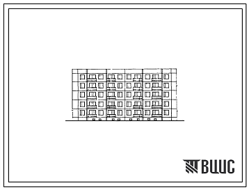 Фасады Типовой проект 83-08 5-этажная 30-квартирная рядовая блок-секция (однокомнатных 1Б-10, двухкомнатных 2Б-12, трехкомнатных 3А-8) для строительства во 2 и 3 климатических районах.