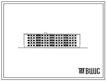 Фасады Типовой проект 1-447ЮС-3/71 5-этажный 4-секционный дом на 60 квартир (однокомнатных-10, двухкомнатных-30, трехкомнатных-20) с поперечными несущими стенами для строительства в 3 климатическом районе с сейсмичностью 7 баллов.