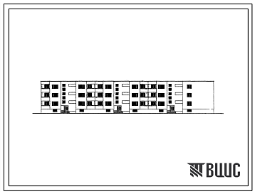 Фасады Типовой проект 113-23-71 Трехэтажный трехсекционный жилой дом на 27 квартир (однокомнатных 1Б-3, двухкомнатных 2Б-9, трехкомнатных 3Б-12, четырехкомнатных 4Б-3). Для строительства во 2Б и 2В климатических подрайонах Эстонской ССР