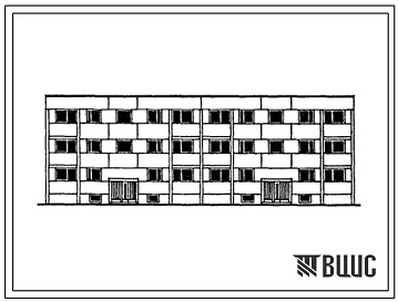 Фасады Типовой проект 113-23-75.85 3-этажный 2-секционный жилой дом на 15 квартир. Для строительства во 2Б и 2В климатических подрайонах Эстонской ССР.