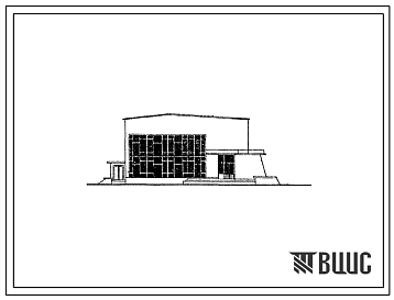 Фасады Типовой проект 264-011-2 Клуб на 300 мест с сокращенным составом помещений.
