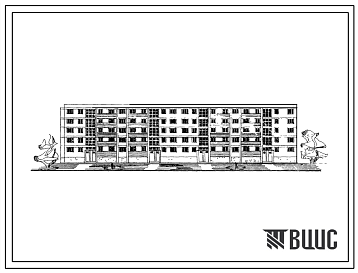 Фасады 115-102-4с/1Пятиэтажный четырехсекционный дом на 60 квартир (однокомнатных 1Б-10, двухкомнатных 2Б-20, трехкомнатных 3Б-30, четырехкомнатных 4Б-10) со стенами из блоков пильных известняков. Для строительства в районах сейсмичностью 8 баллов в 3Б климатиче