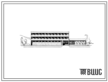 Фасады Типовой проект 285-5-25с Гостиница на 57 мест для строительства в 4Б климатическом подрайоне Азербайджанской ССР, сейсмичностью 7 и 8 баллов