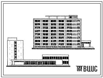 Фасады Типовой проект 1С-01-464А-2 Гостиница на 210/272 места