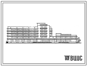 Фасады Типовой проект 283-5-64с.13.86 Гостиница на 216 мест (для Грузинской ССР)