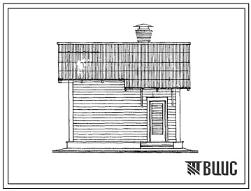 Фасады Типовой проект 416-4-68 Баня на 5 человек