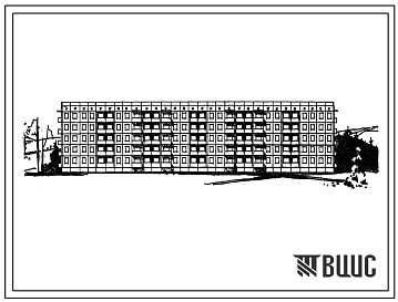 Фасады Типовой проект 111-94-1 Пятиэтажный шестисекционный крупнопанельный жилой дом на 80 квартир