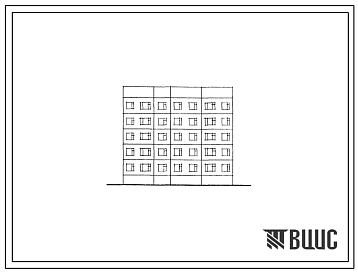 Фасады Типовой проект 93-035.83 Пятиэтажная блок-секция рядовая торцевая на 20 квартир