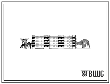 Фасады 111-26-34п/1 Четырехэтажный трехсекционный 32-квартирный жилой дом (однокомнатных 1Б — 8, двухкомнатных 2Б — 8, трехкомнатных 3Б — 12, четырехкомнатных 4Б — 4). Для строительства во II и III климатических районах Украинской ССР на просадочных грунтах.