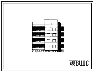 Фасады Типовой проект 26-051/1 Четырехэтажная блок-секция рядовая на 8 квартир (трехкомнатных 3Б-4, четырехкомнатных 4Б-4). Для строительства во 2 и 3  климатических районах Украинской ССР