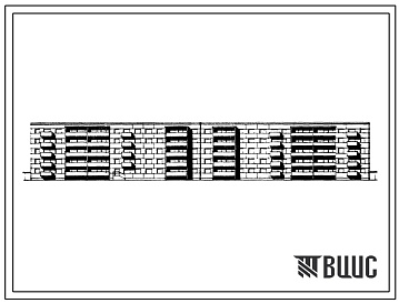 Фасады Типовой проект 111-25-21/1 Дом 5-ти этажный 6-секционный 79-квартирный крупнопанельный