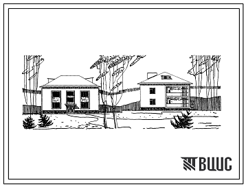 Фасады Типовой проект 114-12-89/70 Двухэтажный 4-квартирный жилой дом с двухкомнатными квартирами. Для строительства в Белорусской ССР.
