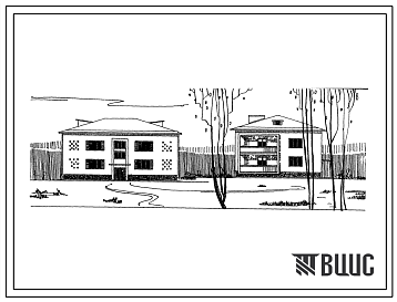 Фасады Типовой проект 114-12-88/70 Двухэтажный 4-квартирный жилой дом с трехкомнатными квартирами. Для строительства в Белорусской ССР.