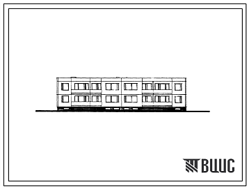 Фасады Типовой проект 141-35-10/1 Крупнопанельный двухэтажный жилой дом на 8 квартир (двухкомнатных 2Б-4, трехкомнатных 3Б-4) с котельной. Для строительства в сельской местности во 2Б-3В климатических подрайонах Литовской ССР