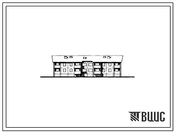 Фасады Типовой проект 111-94-62/1 Дом двухэтажный двухсекционный 16-квартирный крупнопанельный (однокомнатных 1Б — 12, двухкомнатных 2б — 4). Для строительства во II и III климатических районах Украинской ССР.