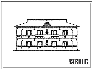 Фасады Типовой проект 143-000-760с.13.88 Двухэтажный дом на 2 пятикомнатные квартиры. Для Туркменской ССР
