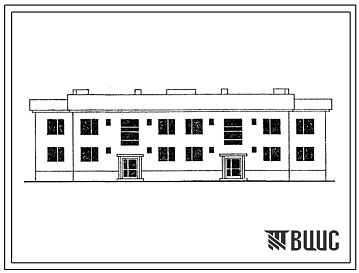Фасады Типовой проект 13-10-2/65 8-квартирный секционный дом с 2-3-комнатными квартирами