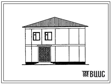 Фасады Типовой проект 141-55-42с.13.90 Одноквартирный жилой дом с 6-комнатной квартирой в двух уровнях (для Таджикской ССР)