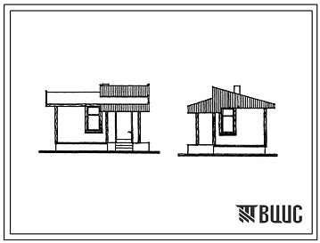 Фасады Типовой проект 186-000-478.13.86 Летний садовый домик (для строительства в Литовской ССР)