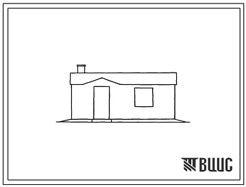 Фасады Типовой проект 195-000-98с Хозяйственное помещение, оборудованное плитой и водопроводом. Для строительства в 3Б, 4Б и 4В климатических подрайонах Азербайджанской ССР