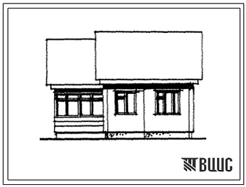 Фасады Типовой проект 181-90сх-72/1 Одноэтажный одноквартирный четырехкомнатный жилой дом для государственного и кооперативного строительства в сельской местности.