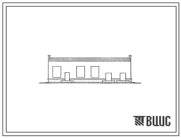 Фасады Типовой проект 705-2-17 Склад ядохимикатов и селитры емкостью 93 т для колхозов и совхозов