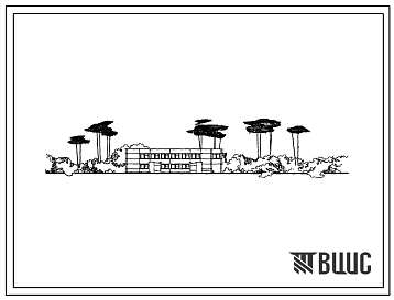 Фасады Типовой проект 242-5-38 Приемно-медицинский корпус пионерского лагеря-базы отдыха на 720/640 мест (в каркасно-панельных конструциях ИИ-04). Для строительства в IВ климатическом подрайоне, II и III климатических районах.