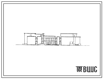 Фасады Типовой проект 242-4-66.85 Клуб-столовая для санаториев на 500 мест. В конструкциях серии 1.020-1/83. Для сельского строительства