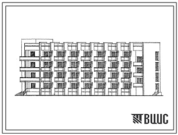 Фасады Типовой проект 248-02-31с.33.88 Спальный корпус на 100 мест для домов отдыха (пансионатов). Для Грузинской ССР