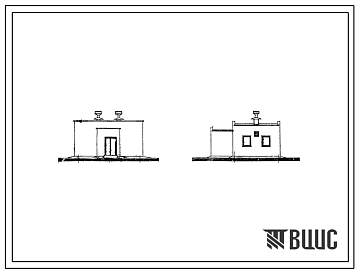 Фасады Типовой проект 705-3-5/72 Поверхностный расходный склад аммиачно-селитренных взрывчатых материалов емкостью 8т, с хранилищами ВВ-2 и СВ-1
