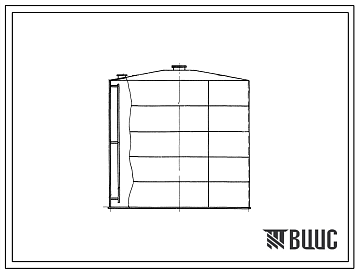 Фасады Типовой проект 705-4-32 Стальной вертикальный надземный цилиндрический резервуар для агрессивных химпродуктов емкостью 300м3.