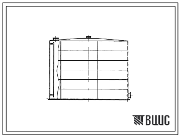 Фасады Типовой проект 705-4-35 Стальной вертикальный надземный цилиндрический резервуар для агрессивных химпродуктов емкостью 1000м3.