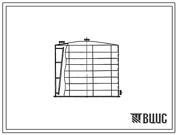 Фасады Типовой проект 705-4-36 Стальной вертикальный надземный цилиндрический резервуар для агрессивных химпродуктов емкостью 2000м3.