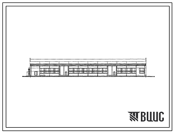 Фасады Типовой проект 709-76 Склад технического имущества аэропортов площадью 3200м2.