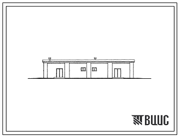 Фасады Типовой проект 7-01-67/61 Склад продовольственных товаров емкостью 300т., каменный неотапливаемый.