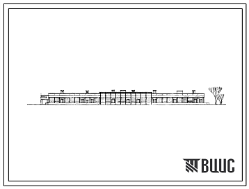 Фасады Типовой проект 701-2-3 Объединенная оптовая база промышленных товаров площадью 10000 м2. (Административно-бытовой корпус. Складской корпус).