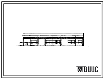 Фасады Типовой проект 709-35 Склад технического имущества аэропортов площадью 2300 м2.
