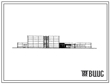 Фасады Типовой проект 232-1-70/75 Универсальный общественно-бытовой корпус профессионально-технического училища на 1200 учащихся.