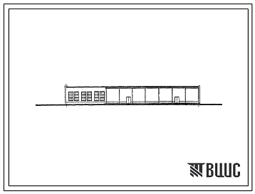 Фасады Типовой проект 703-8 Картофелехранилище с цехом фасовки, секционное, наземного типа емкостью 2365 т (хранение в закромах)