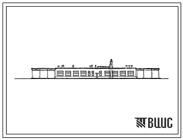 Фасады Типовой проект 701-9-6 Блок подсобных помещений для плодоовощных баз емкостью 60 тыс.т.