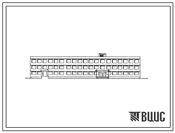 Фасады Типовой проект 234-2-21п Универсальный учебный корпус техникумов, а также профтехучилищ со средней общеобразовательной подготовкой на 720 учащихся и профтехучилищ без средней общеобразовательной подготовки на 960 учащихся. Для строительства в 1В климатиче