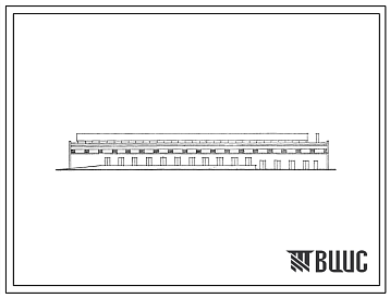 Фасады Типовой проект 709-59 Склад огнеопасных материалов, химикатов, ядов и газовых баллонов площадью 1840м2.