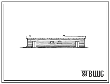 Фасады Типовой проект 7-01-69/61 Склад продовольственных товаров емкостью 300т, деревянный неотапливаемый.