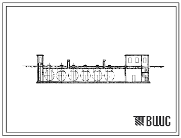 Фасады Типовой проект 704-3-19 Склад масел подземного резервуарного хранения емкостью 600м3.