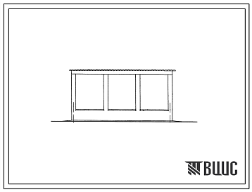 Фасады Типовой проект 709-82 Навес для хранения кабеля.